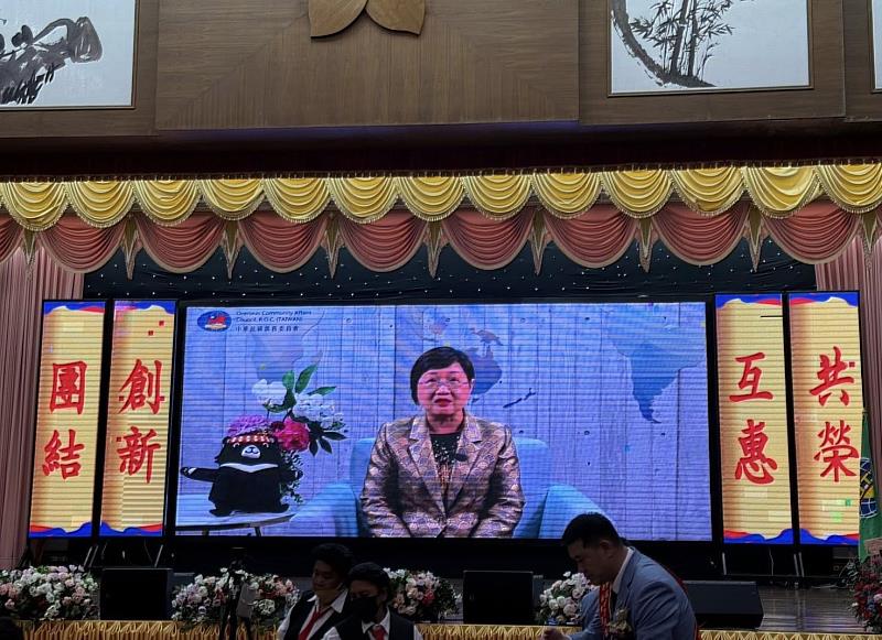 僑務委員會徐佳青委員長錄影祝福。