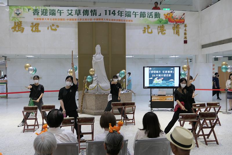 北港分部學生的太鼓演出精彩。