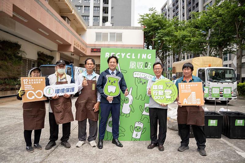 竹市海濱里資收行動站有風收站、資收關懷計畫、資收行動車三項功能。