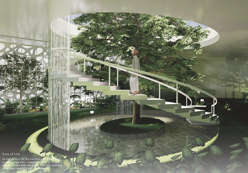 周雯婧、劉芷葳獲獎作品 「綠綻未來」(Green Blooming Future)