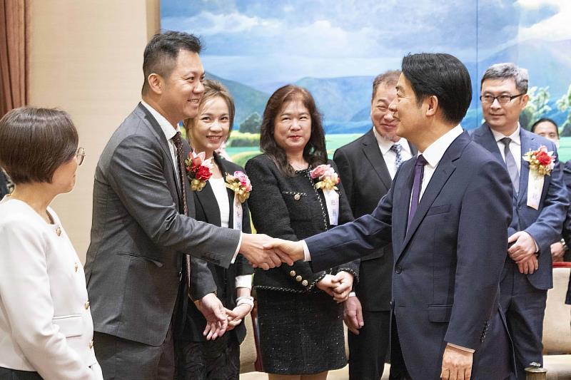 總統接見創業楷模得獎者，肯定其在各自領域的傑出表現與貢獻。