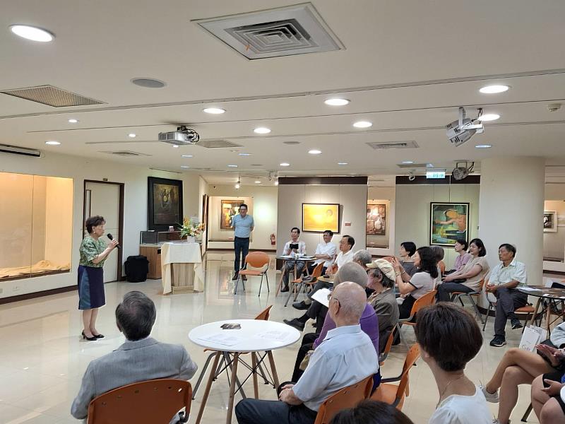 臺中市美術教育學會林慧珍理事長致詞