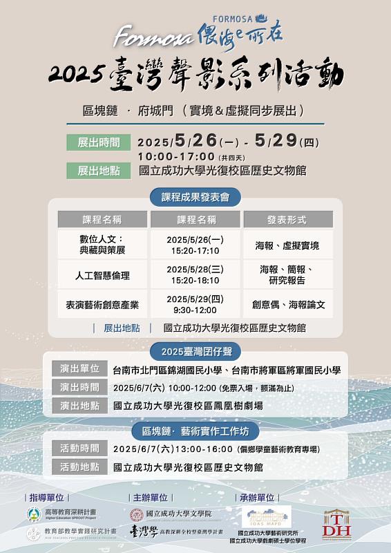 「2025 臺灣聲影系列活動」展演海報