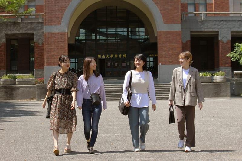 開大的日籍大學生人數全台灣各大學最多