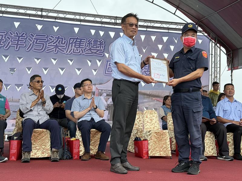海洋污染零容忍!嘉義縣跨域合作搜救演練