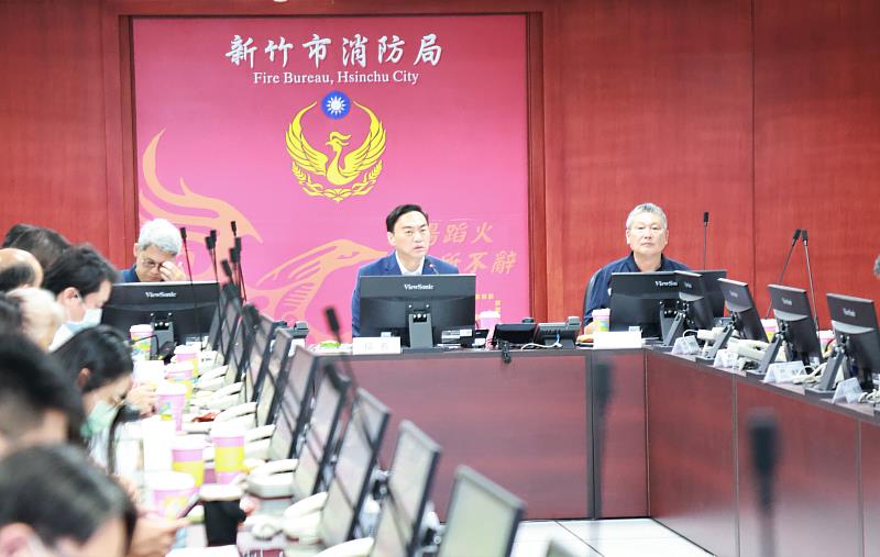 竹市消防局設安全及衛生防護小組，並於日前召開首次會議。