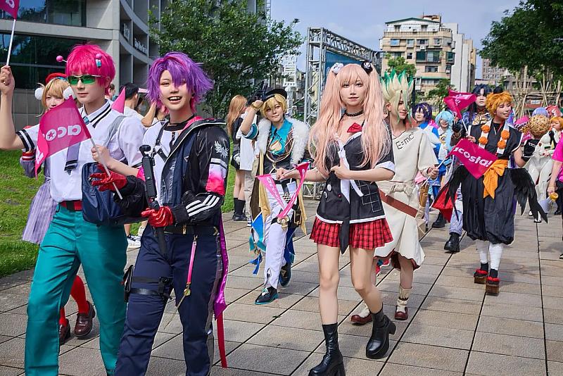 Cosplay大遊行活動，讓松山文創園區充滿活力氛圍。圖／有你共創提供