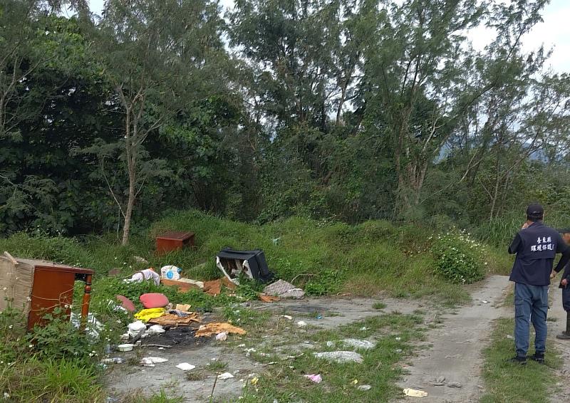 非法棄置掩埋廢棄物的污染行為零容忍  檢警環聯手查緝法辦  守護臺東美麗家園