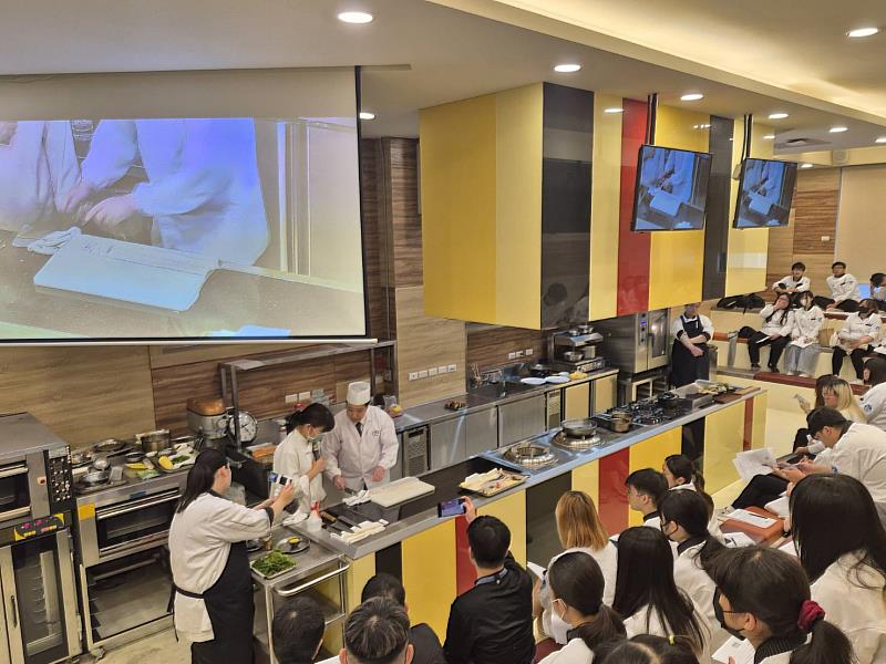 健行科大餐旅系廚藝展演教室，辦理國際交流系列活動
