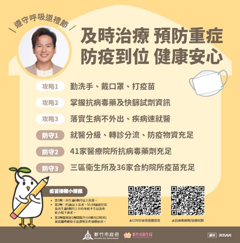 新冠疫情升溫 竹市府已整備3+3攻防策略EDM