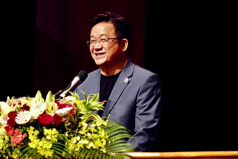 雲科大校友會理事長蘇振毅致詞