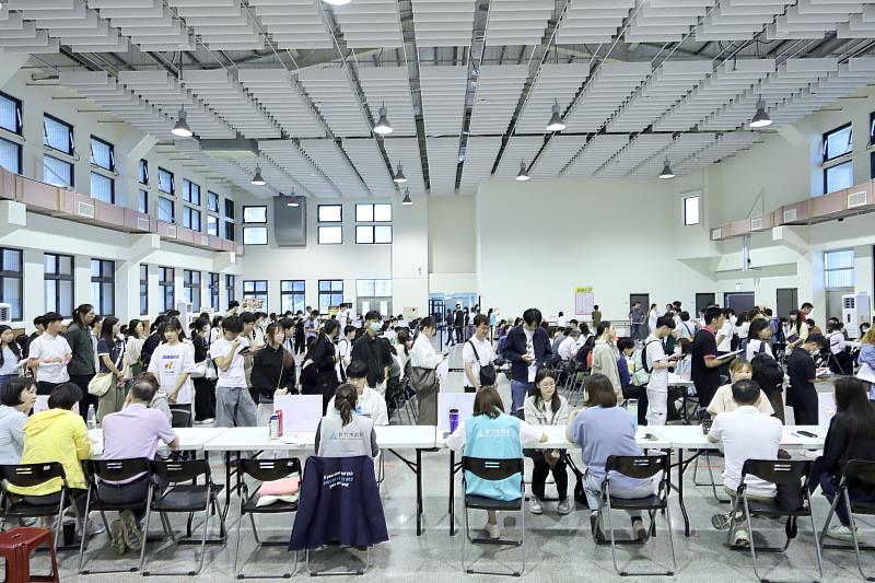 新竹市暑期工讀面試現場照片