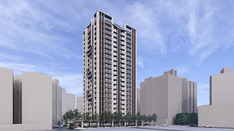 土城案位於清水生活圈，近土城樹林線(第2階段)LG09站，生活機能成熟。(模擬示意圖，新北住都中心提供)