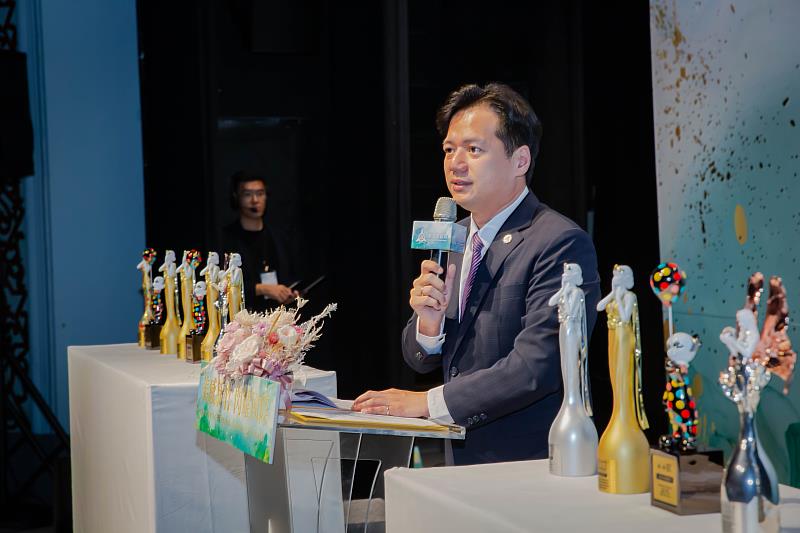 邱臣遠代理市長致詞，將持續落實「美感新竹」施政理念，讓新竹市閃耀國際。