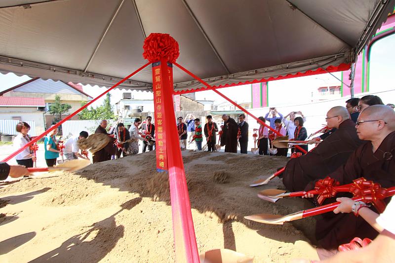 原稱靈鷲山聖山寺遊客園區的福城，2018年10月動土。（圖由靈鷲山佛教教團提供）