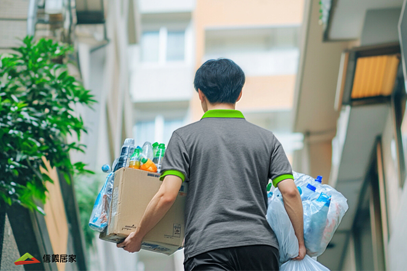 信義居家公布站內數據,「垃圾代收」成為平台成長最快的服務, 4月訂單量較3月成長近一倍。