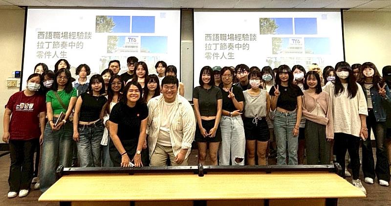 東陽集團中南美洲業務部副專員陳政雄校友，分享西語業務工作內容。