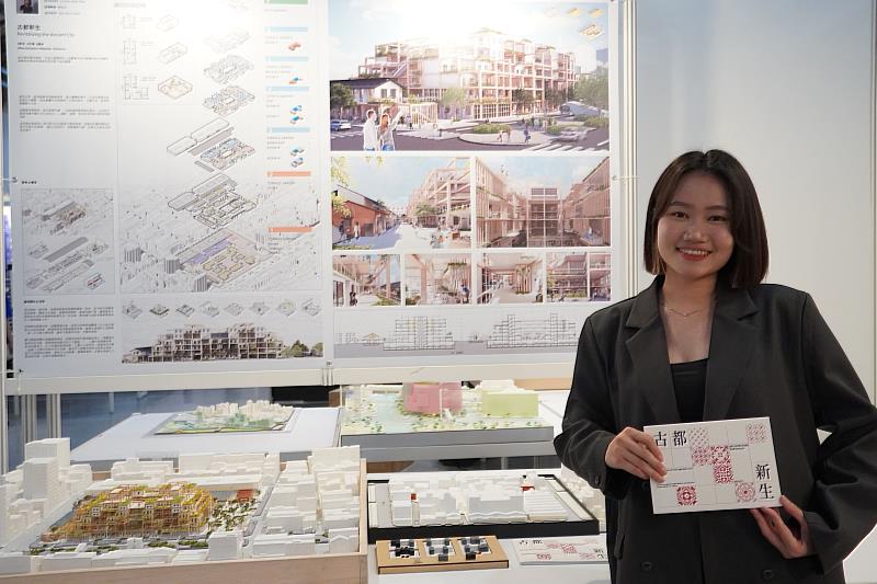 鍾宛庭在作品「古都新生」以台南傳統市場逐漸沒落為出發點，探討傳統場域在現代社會如何轉型。