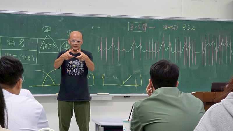 顏廷伍老師講授影像紀錄技巧,強化團員拍攝能力。