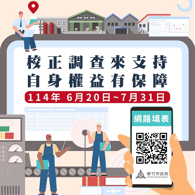 114年竹市工廠校正及營運調查6/20開跑。