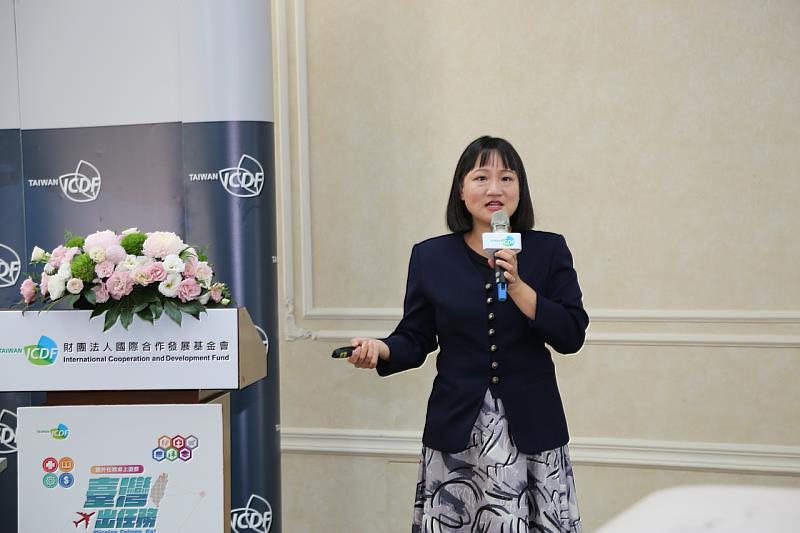 研習課程由國合會副秘書長謝佩芬擔任講座揭開序幕，介紹對外援助（ODA）的意涵、國際趨勢、我國對外援助的沿革、發展現況，以及國合會的願景、使命、策略方向與援助成果，協助教師建構完整的國際合作發展知識基礎。