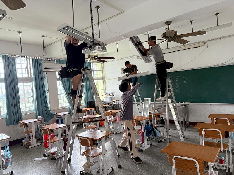 公益綠能照亮偏鄉教育 台積電慈善基金會協助臺東縣汰換教室燈具 守護學童視力健康