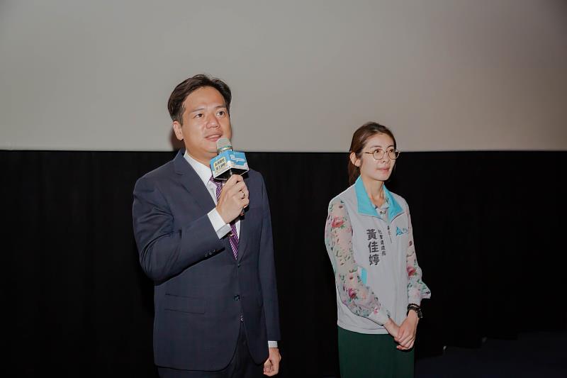 代理市長邱臣遠致詞感謝所有的社工一直以來的努力付出，城市因為有你們更加溫暖。
