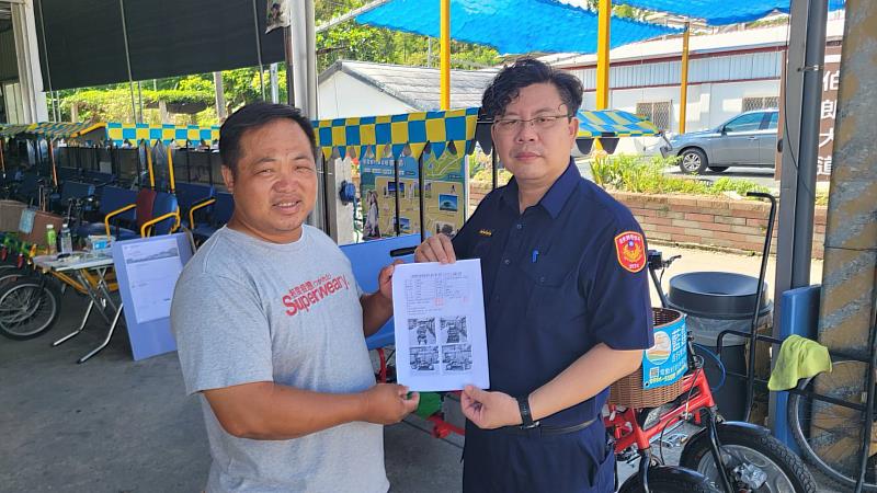 臺東縣關山警分局呼籲慢車規格合法化 業者應配合新制保障遊客安全