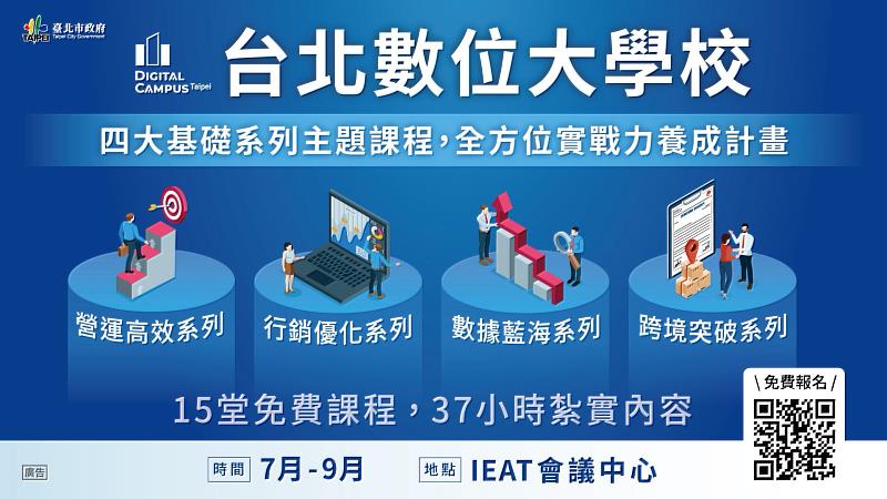 「台北數位大學校」數位主題課程開始報名!