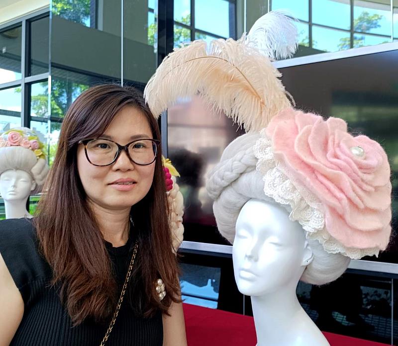 簡湘紜羊毛氈藝術創作展，永續洛可可風之美。