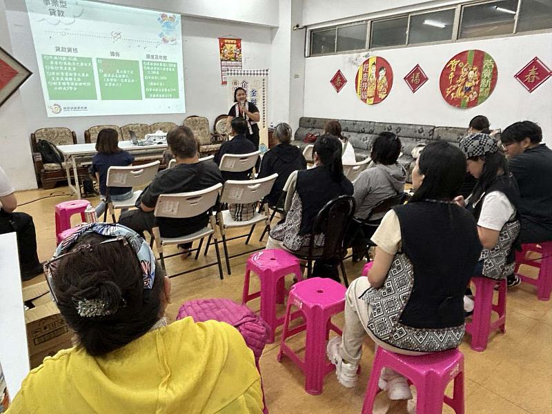金融輔導員宣導原住民族事業貸款優惠方案