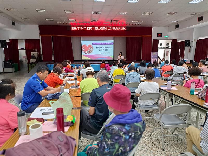 基隆市擴大志工服務能量　百位學員結訓投入志願服務行列