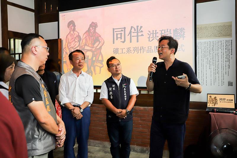 礦工畫家洪瑞麟作品展「同伴」開展,嘉義培桂堂展出礦工生命風景-3
