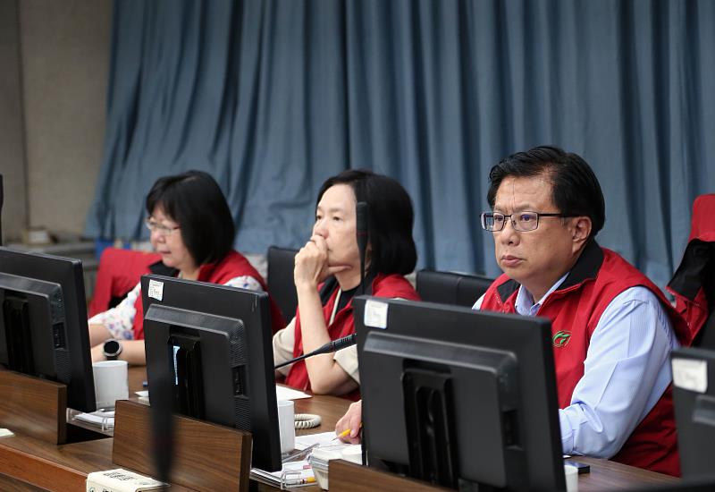 黃昭欽次長於4日召開丹娜絲颱風來襲整備工作會議