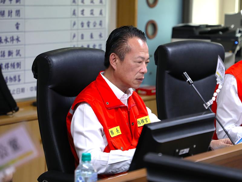 嘉義縣召開丹娜絲颱風災害應變中心第三次工作會報