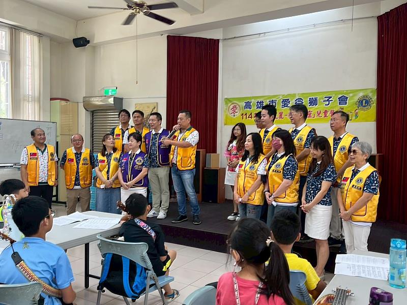 國際獅子會300E-3區第三分區主席薛煒立強調今年分區任務將推動ESG永續公益，愛益獅子會連續十年的常年性社服就是最好的典範！