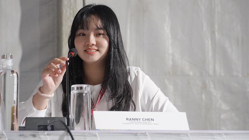 Ranny Chen, Deputy Director of the Foundation for Yunus Social Business Taiwan, served as a panelist at the 15th Social Business Day.
