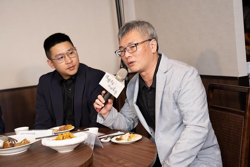 圖4 三禾清豐心台菜創辦人主廚林祺豐分享品嘗客家菜的心得