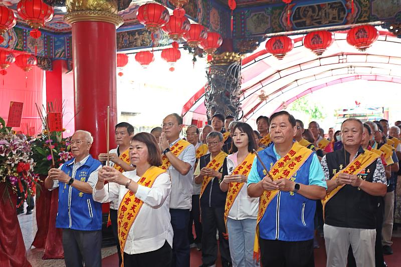 0_嘉邑鎮天宮武哲天皇關聖帝君聖誕祝壽大典 黃敏惠市長祈願災後順利復原 國泰民安 (1)