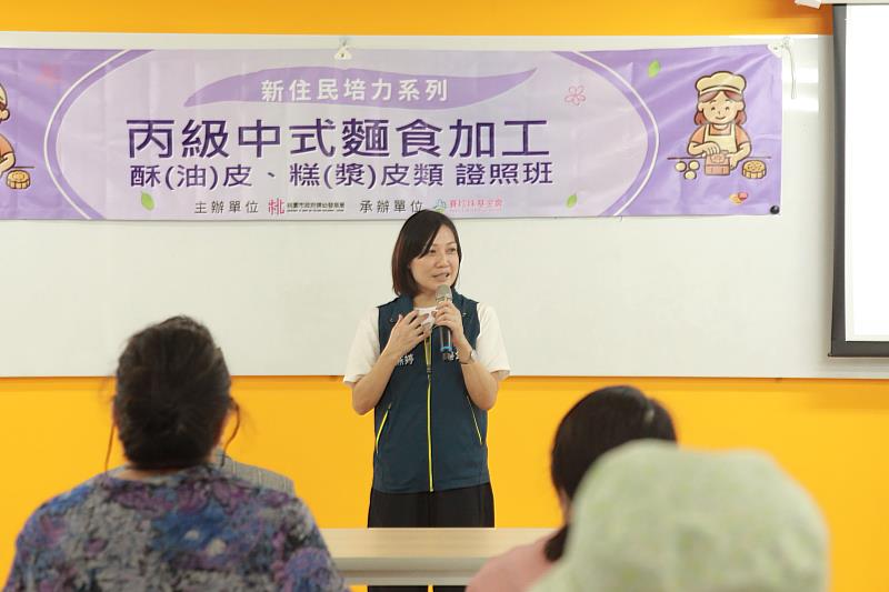 桃園市婦幼發展局林主任秘書燕婷在致詞中，肯定新住民的多元貢獻與潛力。