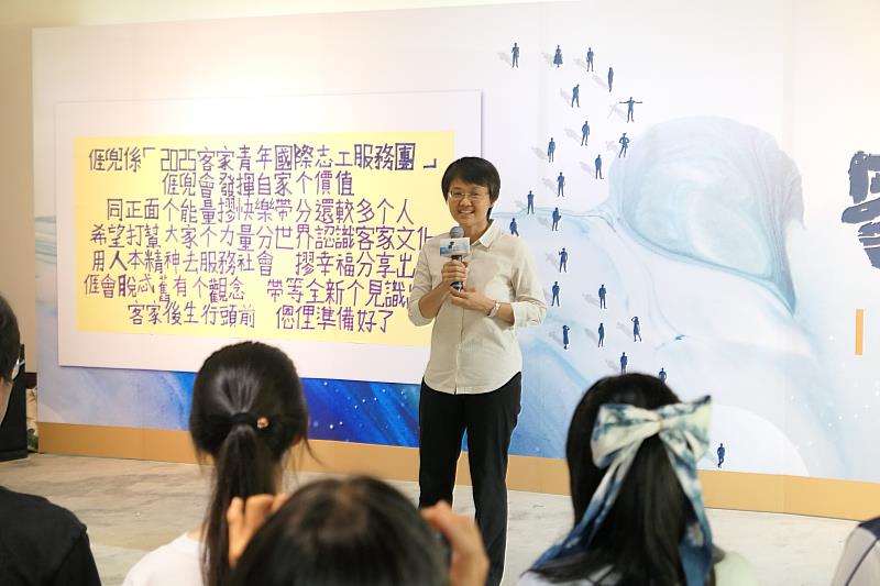 圖2 客委會主委古秀妃致詞