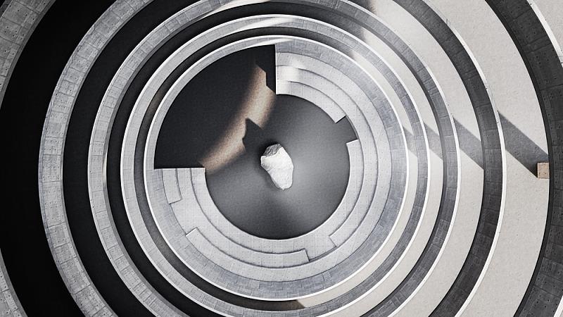 優選獎《Time, Rendered Visible》演繹在每個空間中,光與時間的互動編織出不斷變化的氛圍,讓故事隨著時間的流逝而展開(照片/校方提供)