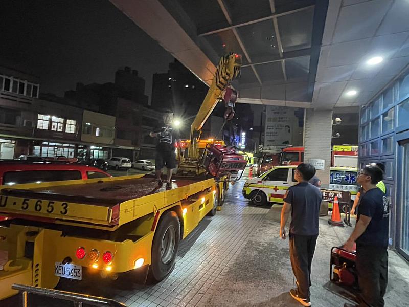 竹市府派遣機具支援南部第七河川分署預做防災整備