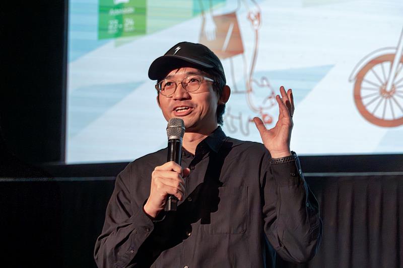 第8屆澳洲台灣影展《斥子》放映,陳彥宏導演映後問答。(澳洲台灣影展提供)