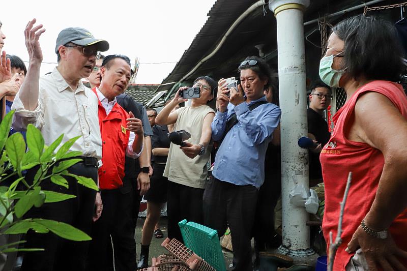 卓榮泰院長嘉義縣勘災，中央地方協力推動系統化治水-2