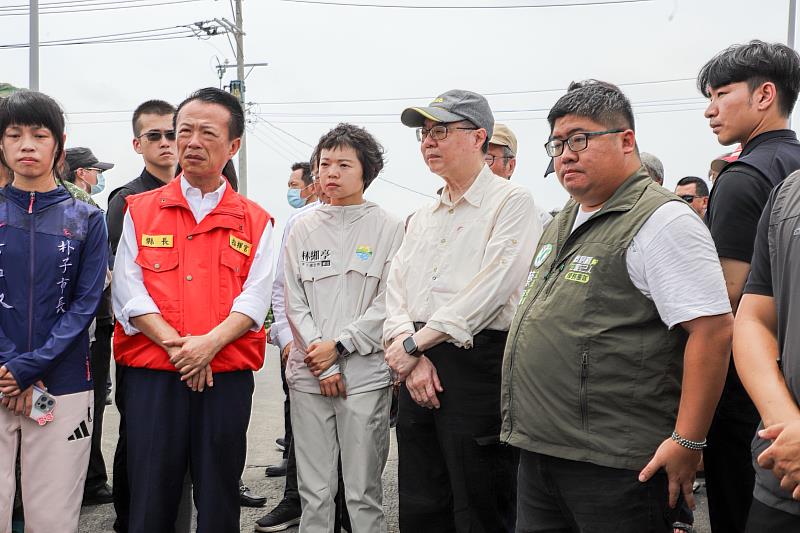 卓榮泰院長嘉義縣勘災，中央地方協力推動系統化治水-1