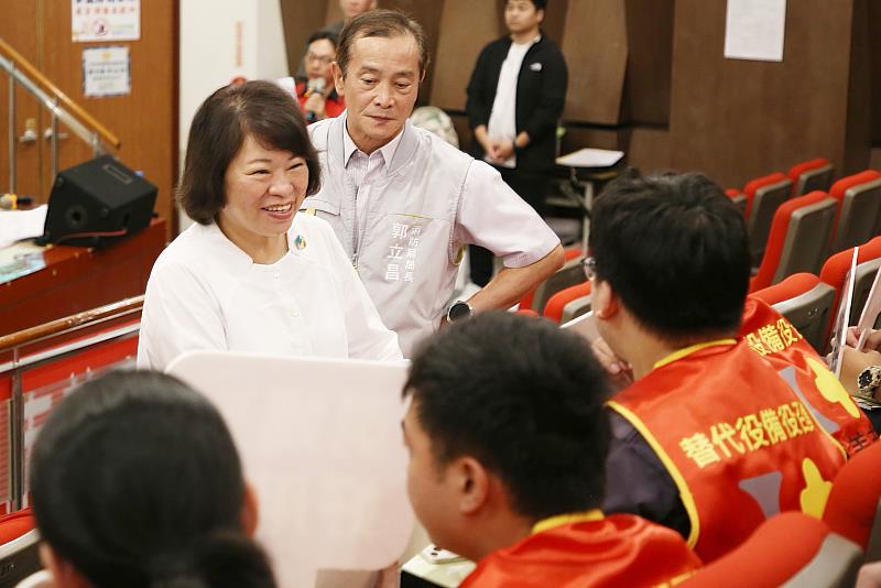 黃敏惠市長勉勵替代役
