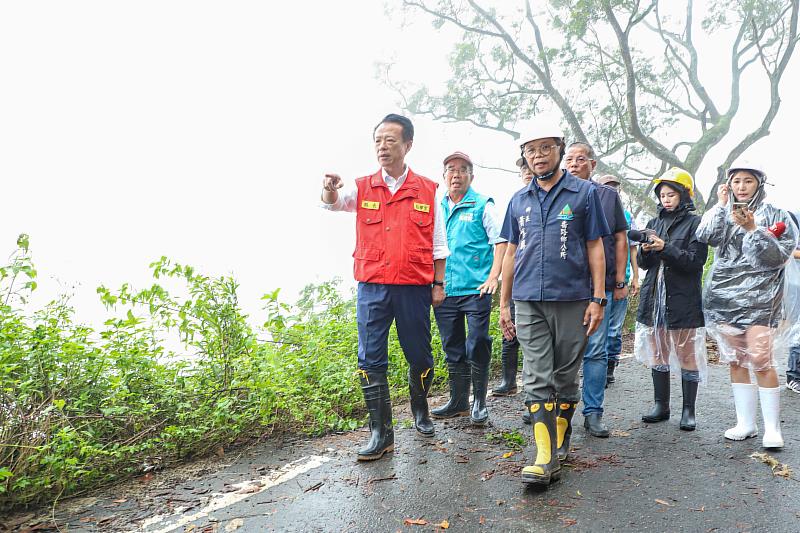 豪雨影響嘉義縣山區道路,嘉縣府封閉12路段啟動管制作業-5