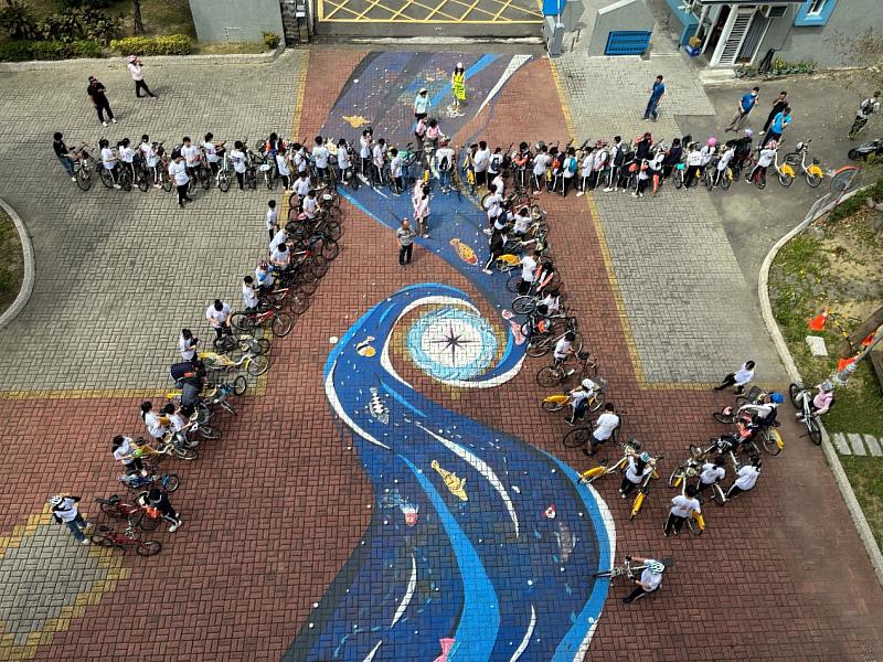 大業實中-環市自行車考照結合國際數學日圓周率π活動成功
