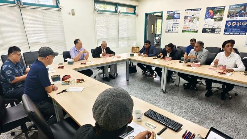 東華大學與印度防災專家進行交流。